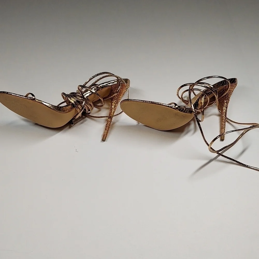 Fashion Nova Lace up Heel Size 8.5